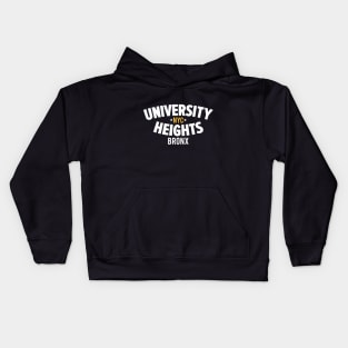 University Heights Bronx Typography Tee Kids Hoodie